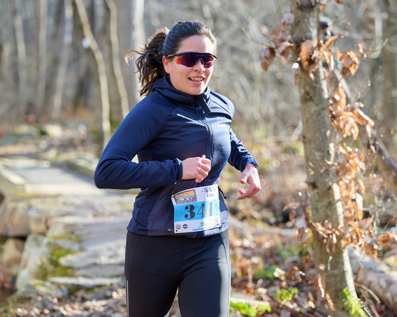 Frosty Woods Trail & MTB Festival trail running action