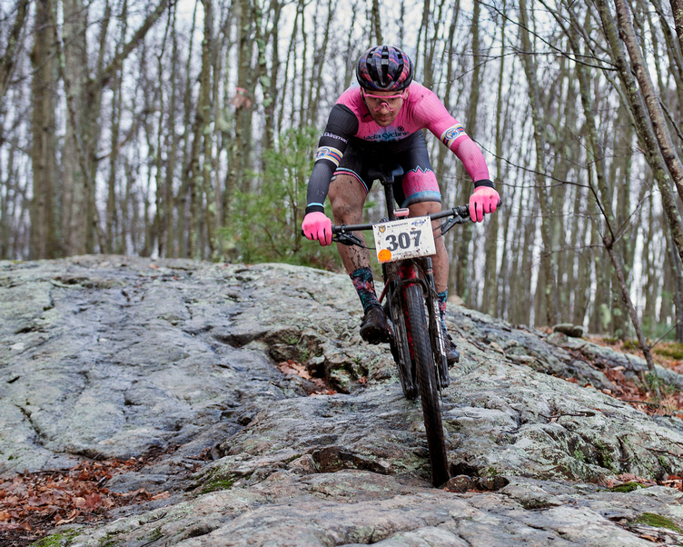Mountain bike racer at Jungle Habitat