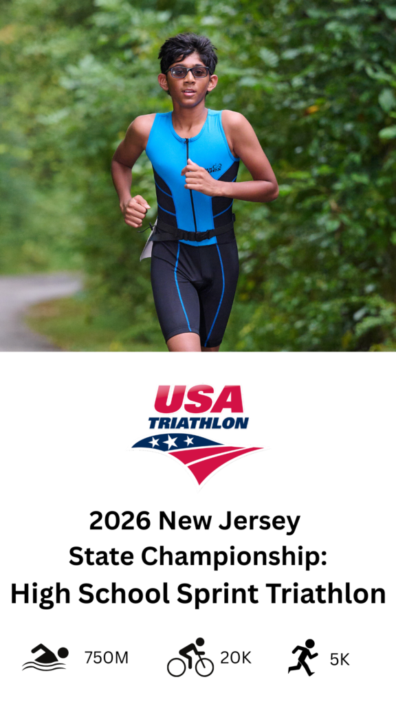 High School Sprint Triathlon race card